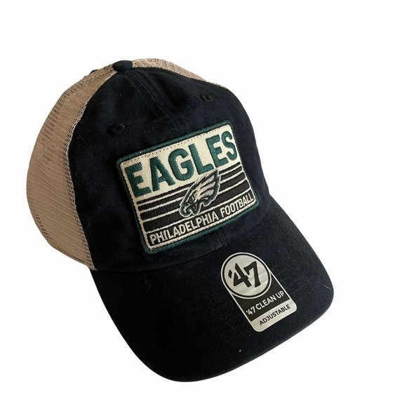 ’47 Other - Philadelphia Eagles 47 Brand Clean Up Adjustable Snapback Mesh Trucker Cap Hat